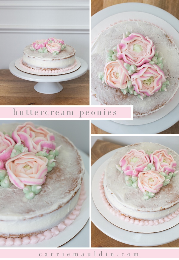 buttercream peonies